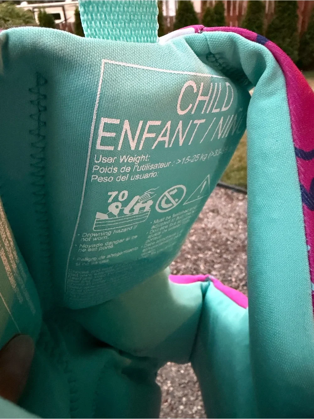 Hyperlite Pink Kids Life Jacket Water Vest Full Zip Adjustable 33-55 Pounds